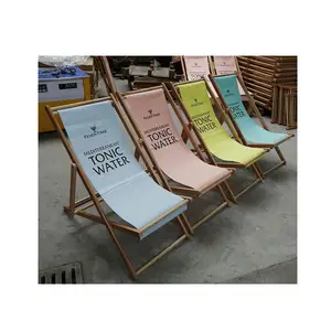 Уличная мебель для кемпинга, складные стулья для сада и пляжа с деревянной палубой