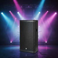 Altavoces Profesionales para DJ de Estudio, Juego Completo de Altavoces de 15 Pulgadas de 2 Vías de Rango Completo con Amplificador de 2 Canales y Juego de Micrófonos para Karaoke