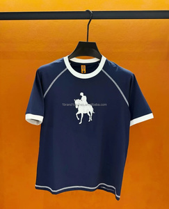 2025 for <strong>Ralph</strong> Men's Casual <strong>Lauren</strong> Short Sleeve T-Shirts 100% Cotton Loose Breathable Comfortable Printing 200 Grams Woven Solid