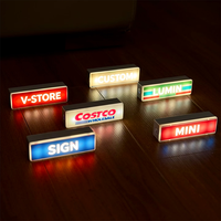Mini panneau lumineux à commande tactile, lumineux dans le noir, pour magasin de proximité, LED, aimant de réfrigérateur en acrylique personnalisé
