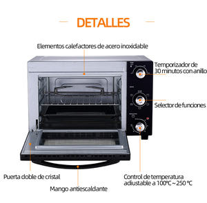 <span class=keywords><strong>Horno</strong></span> <span class=keywords><strong>eléctrico</strong></span> de microondas con carcasa metálica para hotel, <span class=keywords><strong>80</strong></span> <span class=keywords><strong>litros</strong></span>, para cocina, vapor, pan, <span class=keywords><strong>horno</strong></span> de barro, tandoor - Product Image 2
