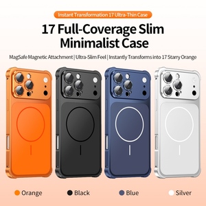 Cornice e Pannello Posteriore in Metallo di Alta Qualità con Protezione Fotocamera per Custodia iPhone 15 Pro Max Convertibile in 17 Pro Max - Product Image 3