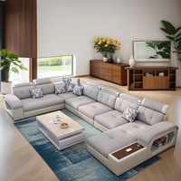 Canapé ensemble de maison meubles de luxe moderne tissu chesterfield en cuir salon meubles de salon salon canapé sectionnel