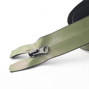 Suministro Directo de Fábrica # 5 # Cremallera de nailon impermeable de 8 hilos con extremo abierto de PU/TPU/PVC, cremallera impermeable de material resistente. - Product Image 4