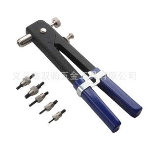 6 Piece Manual Rivet Gun Set Carbon Steel Blue Handle Mechanical Repair Tool Combination Kit - Product Image 5
