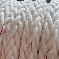 Cuerda de amarre marina de alta tenacidad PP/Poliéster de 32 mm con doble trenzado, certificada ISO9001 para barcos, directamente de fábrica