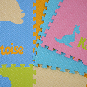 eco amigable de piso suave <span class=keywords><strong>tatami</strong></span> rompecabezas de dibujos animados de animales de interconexión niños bebé eva mat - Product Image 5