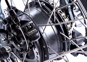 Bicicleta Eléctrica Urbana Plegable Económica con Cuadro Bajo, 5 Niveles de Asistencia al Pedaleo, Suspensión Delantera, Batería de 36V13Ah, Shimano 7 Velocidades - Product Image 4