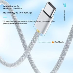 Cable de Carga Rápida con Transferencia de <span class=keywords><strong>Datos</strong></span>, Conectores Duales Tipo-C, Logotipo Personalizable, Modelo 60WC-C-Venta al por Mayor - Product Image 2