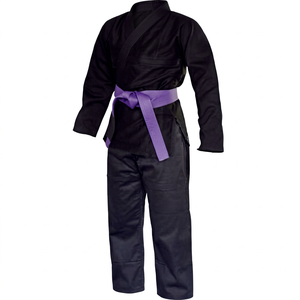 Kimono de Jiu-Jitsu pour enfants, tissage perlé, 100% coton, léger, durable, avec ceinture blanche, logo sur le devant, approuvé par l'IBJJF - Product Image 1