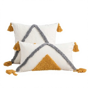 Luxury Tufted Cotton Cushion <b>Cover</b> Living Room Home Decor With Custom Design Boho Pillow Eco-Friendly Custom OEM Wholesale - Product Image 1