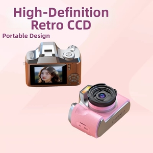 Cámara CCD retro de alta definición con pantalla LCD giratoria, cámara digital portátil para niños, para selfies, vlogs y realce de belleza - Product Image 1