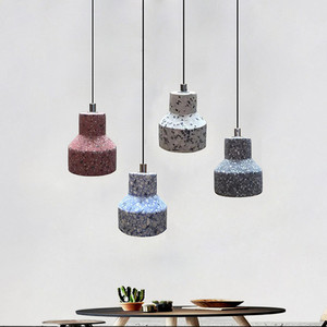 Lámpara de Araña Moderna de <span class=keywords><strong>Cemento</strong></span> Terrazo para Escalera, Estilo Loft Retro Trompeta - Product Image 1