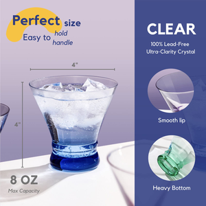 Hot Sale Clear <b>Plastic</b> Stemless <b>Martini</b> <b>Glass</b> Heavy Neon Colored Base Party Dessert Cocktail Ice Cream Made in Vietnam - Product Image 4