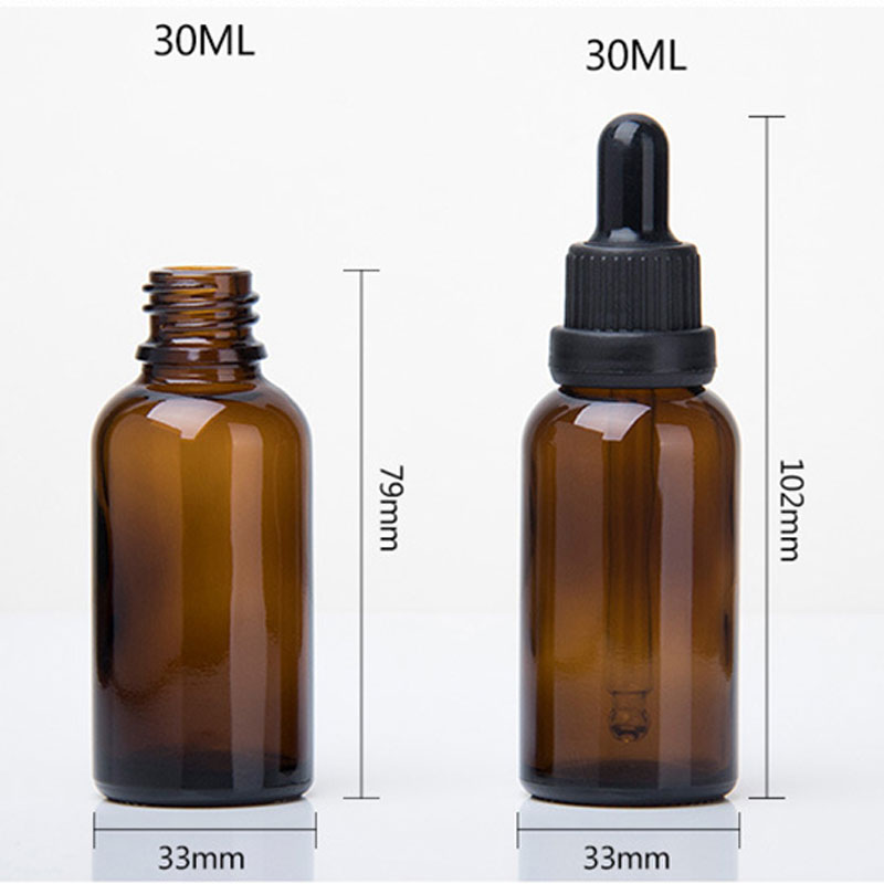 flat shoulder dropper oil glass bottle for 10 ml