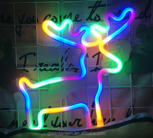 Enseigne néon de Noël, lumière LED néon nocturne, alimentée par batterie USB 5V, montage mural, enseigne ouverte LED néon suspendue - Product Image 2