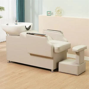 เก้าอี้สระผมแบบโมเดิร์นพร้อมอ่างล้างผมและเก้าอี้เสริม - Product Image 3