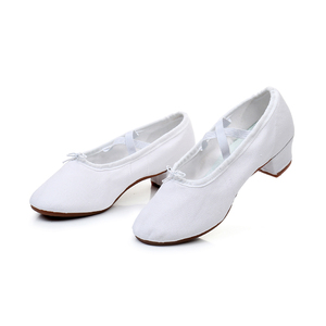 Zapatos de ejercicio de suela blanda para mujer, calzado de <span class=keywords><strong>Ballet</strong></span>, para profesores, Danza Clásica, para el vientre, al aire libre, barato, 3,5 cm - Product Image 6