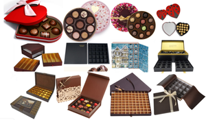 Grands boîtes-cadeaux écologiques en <span class=keywords><strong>chocolat</strong></span> biodégradable avec fermeture magnétique Impression UV Doublure en plastique transparent Inserts de plateau personnalisés - Product Image 6