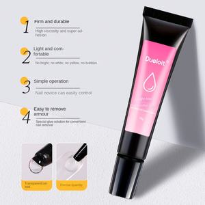 Meijia Luxury Millet Glue UV Gel Nail Glue Remover 2 pz/Set Trasparente Asciugatura Rapida Lunga Durata Non Tossico Polimerizzazione UV/LED 10g - Product Image 2