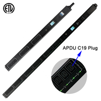 OIT 45kw 63A 3 phases PDU 12 sorties C19 télécommande intelligente pdu unités de distribution d'énergie mtered pdu