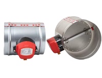 Régulateur d'air électrique DC/AC pour conduits d'air de 3 pouces/4 pouces, en acier galvanisé pour systèmes HVAC