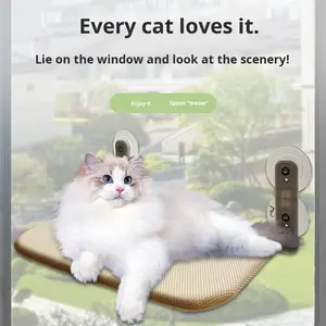 Tempat Tidur Gantung Kucing Lipat Plastik untuk Balkon Musim Panas Baru dengan Desain Jendela Gantung dan Pengisap Kuat yang Dapat Dilepas - Product Image 3