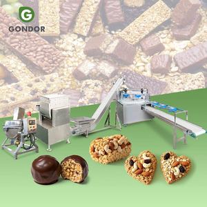 Mini Grain Mold Peanut Healthy <b>Snack</b> Caramel Slab Millet Cereal Bar Production Line Make Macines Machine - Product Image 1