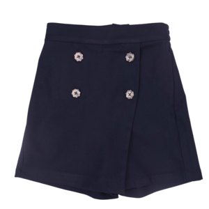 Wholesale Custom Factory Price High Quality Primary <strong>School</strong> Uniform <strong>Navy</strong> <strong>Blue</strong> Above Knee Length Girls <strong>Trouser</strong> Skirt - Product Image 1