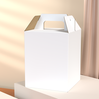 Boîtes à gâteaux à deux niveaux 12x12x12 pour emballage de gâteaux à étages, petites boîtes à gâteaux 2 étages, boîte à gâteaux en papier de Noël