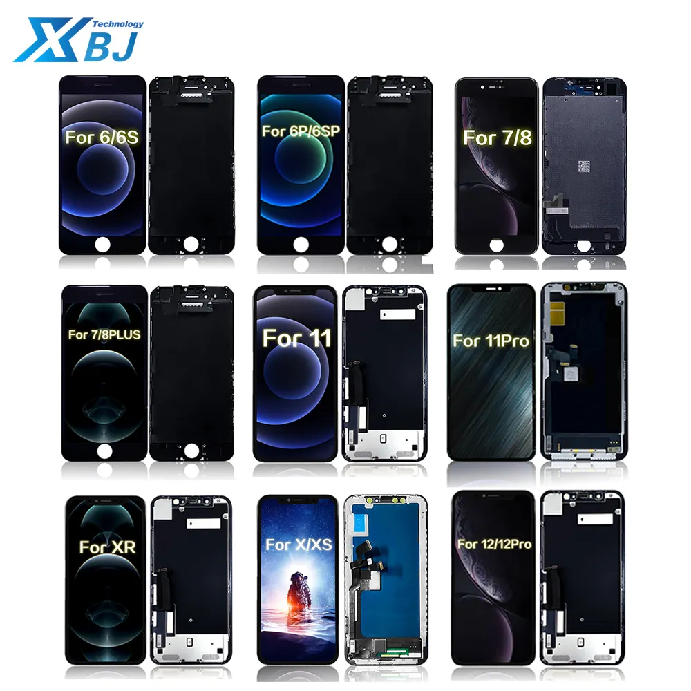 4.7 inch Incll TFT 1334*750 326PPI 1600 Black Lcd And Screen Repair Wholesale For Cellphone Iphone 6 6s 7 8
