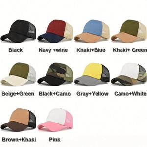 Spring Summer Sponge Soft Top Sun <b>Hat</b> Colorful Breathable Mesh Splicing Hip Hop Trucker <b>Hat</b> - Product Image 2