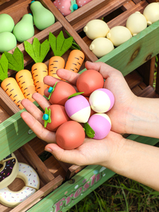 COMMIKI Stand de vente de fruits <span class=keywords><strong>en</strong></span> <span class=keywords><strong>bois</strong></span> pour jeux de rôle <span class=keywords><strong>en</strong></span> extérieur, jouets de magasin de fruits pour enfants d'âge préscolaire, <span class=keywords><strong>jouet</strong></span> d'imitation pour le jardin - Product Image 3