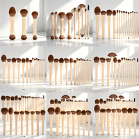 Kuas Makeup Profesional 30 Buah untuk Penata Rias Studio dan Salon, Cakupan Penuh