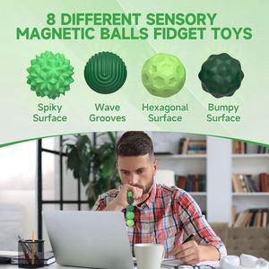 Producto en Tendencia C1 2026: Spinner Magnético de Silicona - Nuevo Juguete Antiestrés para Aliviar el Estrés y la Ansiedad en Personas con Autismo - Product Image 2