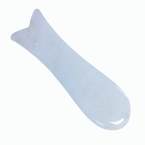 Massage du visage au cristal blanc, Gua sha en jade blanc pour le visage - Product Image 5