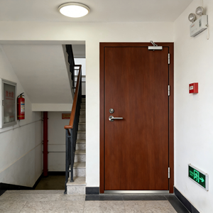 Puerta Cortafuego Comercial de Acero, Precio de Fábrica, Pintura Ecológica a Base de Agua, Tamaño Personalizado, 2 Años de Garantía, Marca <span class=keywords><strong>Binbin</strong></span>, para Almacenes y Escuelas - Product Image 2