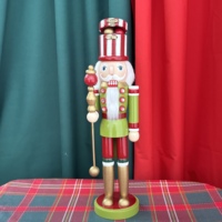 Ornements de Noël faits à la main, soldat casse-noisette, marionnette de cirque, pour emballage de cadeaux, décoration de pièce, ornement de fête festive