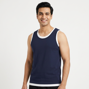 Camiseta sin Mangas de Gimnasio con Logotipo Personalizado Barata, Suave y Cómoda, Corte Regular, Tela Personalizada, Ropa para Hombre de Talla Grande - Product Image 1