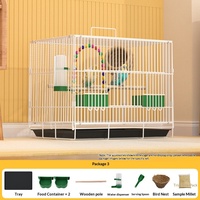 35 #   Cage à oiseaux pour perruches, usage domestique, villa, cage à perroquets d'intérieur montée sur voiture, boîte de reproduction pour oiseaux, modèle toutes saisons