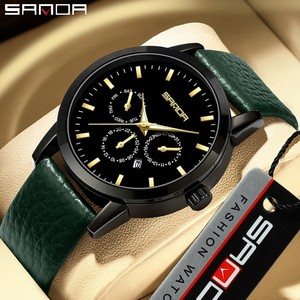 Reloj de Pulsera Sanda 1125 de Cuarzo para Hombre, con Calendario de 6 Agujas, Minimalista, de Lujo, Resistente al Agua, Unisex, Decorativo - Product Image 2