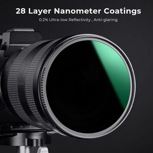 Objectif K&F <span class=keywords><strong>Concept</strong></span> 82mm ND1000 (densité neutre fixe 10 stops) avec revêtement multicouche anti-rayures en verre optique AGC - Product Image 5