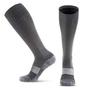 Chaussettes de compression personnalisées en boîte, haute qualité, extensibles, respirantes, anti-humidité, pour la course à pied et l'athlétisme, longues. - Product Image 1