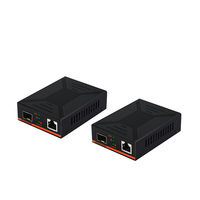 Transceptor Gigabit de fibra óptica única Gigabit de 10/100/1000Mbps-Convertidor de medios SFP
