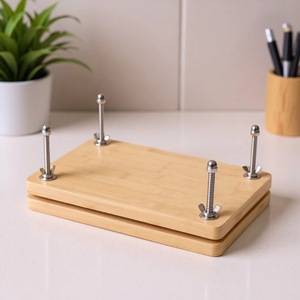 Pinza de bambú para libros, herramienta de presión de madera para manualidades y restauración 12323 - Product Image 4