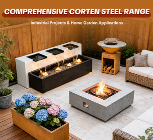 Outdoor Cooking Grill China Manufacturer Garden Kitchens Rust Corten Steel Fire Pit Heavy Duty BBQ - Product Image 6