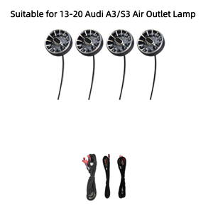 Adatto per <span class=keywords><strong>Audi</strong></span> <span class=keywords><strong>A3</strong></span> <span class=keywords><strong>2013</strong></span> - 2020 Lampada Bocchette di Aerazione Illuminazione Interna Auto Ricambio Rimovibile Colore Magico Accessori per Auto - Product Image 2