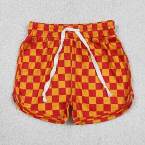 RTS Girls Children's Casual Hunting Camouflage Plaid Print Quick Dry Spandex/<b>Polyester</b> Athletic Yoga <b>Shorts</b> - Product Image 3