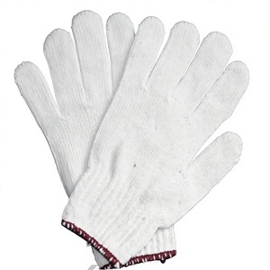 Guantes de logística de punto de algodón TC/CVC de 450g-800g/Doz, transpirables, sin silicona, texturizados, antideslizantes, anticorte, resistentes al calor, para seguridad general. - Product Image 1