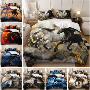 Feelyou 3D imprimé cheval au galop housse <span class=keywords><strong>de</strong></span> couette ensemble faune couette literie avec motif animal <span class=keywords><strong>de</strong></span> <span class=keywords><strong>ferme</strong></span> - Product Image 2
